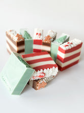 Load image into Gallery viewer, Candy Cane Artisanal Soap
