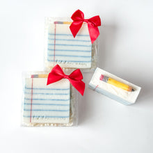 Load image into Gallery viewer, Notebook Paper with Pencil Artisanal Soap (Gift Boxed)
