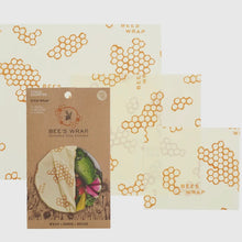 Load image into Gallery viewer, Bees Wax Wraps- Pack of 3
