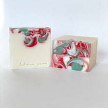 Load image into Gallery viewer, Peppermint Swirl Goat Milk Soap
