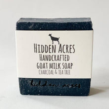 Load image into Gallery viewer, Activated Charcoal &amp; Tea Tree Goat Milk Soap
